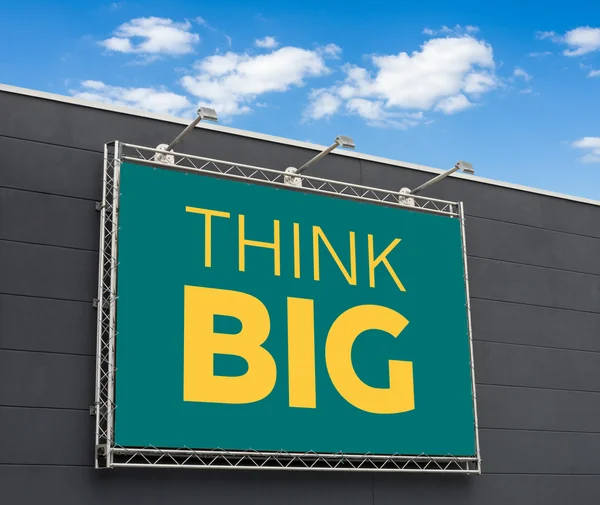 Think Big written on a billboard — Stock Photo, Image