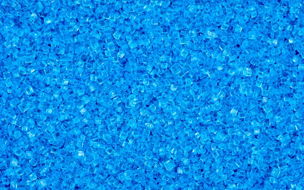 Salpicaduras de azúcar - Cristales azules — Foto de Stock