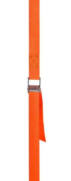 Orange cam buckle strap on a white background — Stock Photo, Image