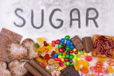 Food containing sugar