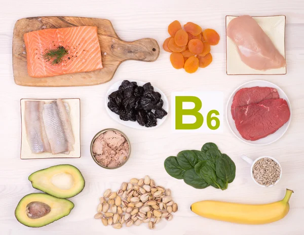 Vitamine B6 contenant des aliments — Photo