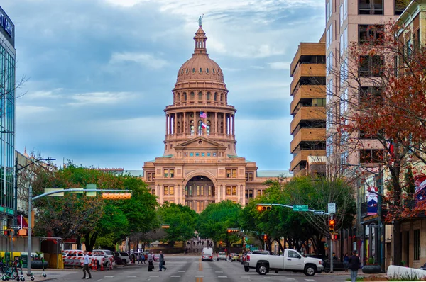Austin Jan 2019 View Texas State Capitol Congress Ave Downtown — Stock Photo, Image