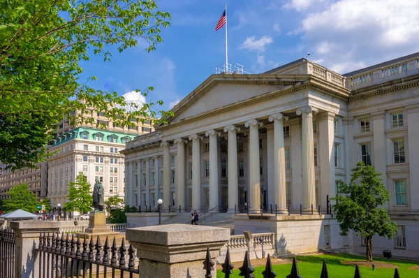 Washington Aug 2018 Classical Column Architecture North Entrance United States — Stock Photo, Image