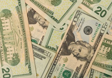 20 dolarlık banknotlar..