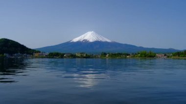 Mt. Ubuyagasaki Gölü 'nden Fuji Kawaguchi Japonya