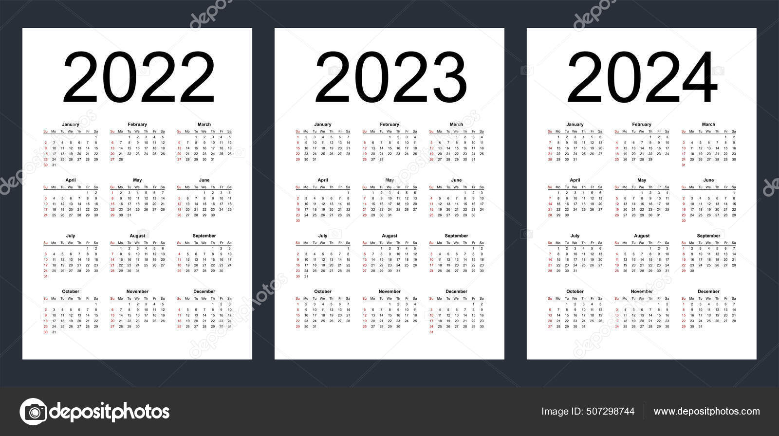 2023 calendar Vector Art Stock Images | Depositphotos