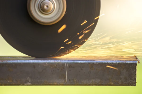 Angle grinder cutting metal — Stock Photo, Image