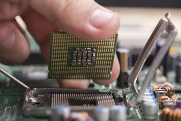 Computer mainboard detail — Stock Photo, Image