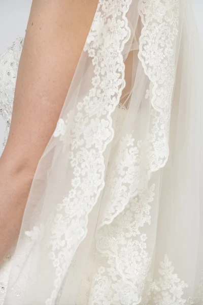 Detail des Brautkleides — Stockfoto