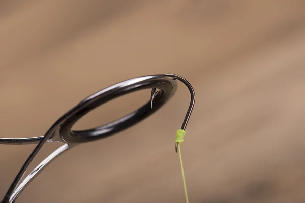 Anzuelo y línea de pesca — Foto de Stock