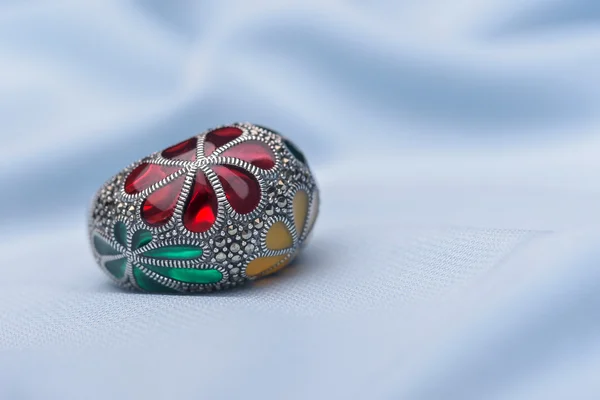 Colorful ring  jewel — Stock Photo, Image