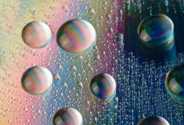 Water Drops Colorful Abstract Background Gradient Colors — Stock Photo, Image