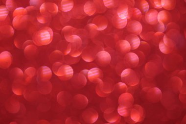 Soyut kırmızı ışıklar arkaplan, parlayan bokeh, ışıldayan ve parıldayan arkaplan bulanık görüntü