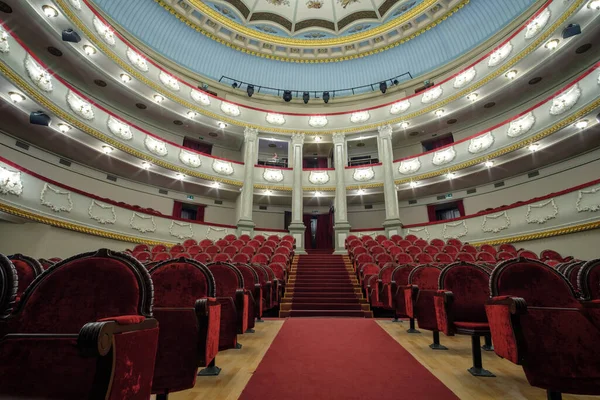 Batumi Georgia December 2020 Batumi Drama Theater Interior Hall Red — Stock Photo, Image