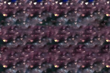 Kalp şekli bokeh light arka plan, Aşk Düğünü Sevgililer Günü konsepti