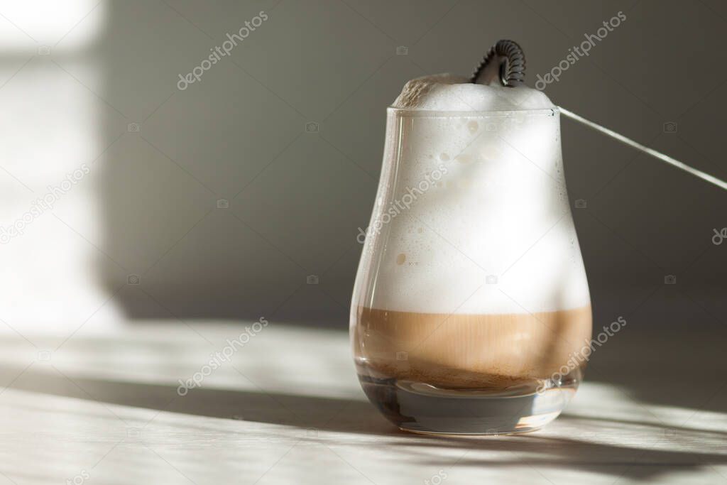 Milk foam maker. Mini blender, frothers for coffee, latte