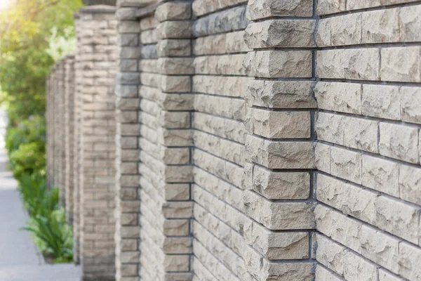 High Fence Made Stone Background — Stock Photo, Image