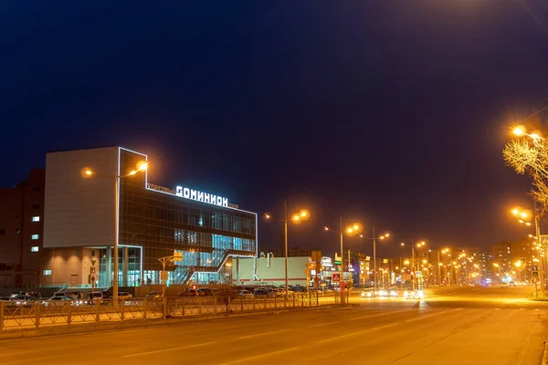 Roadside Lojas Centro Uma Cidade Provincial Luz Lanternas — Fotografia de Stock