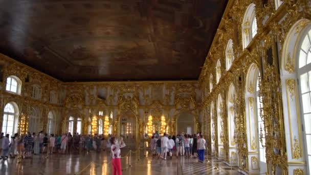 Rich Interior Catherine Palace Petersburg — Stok video