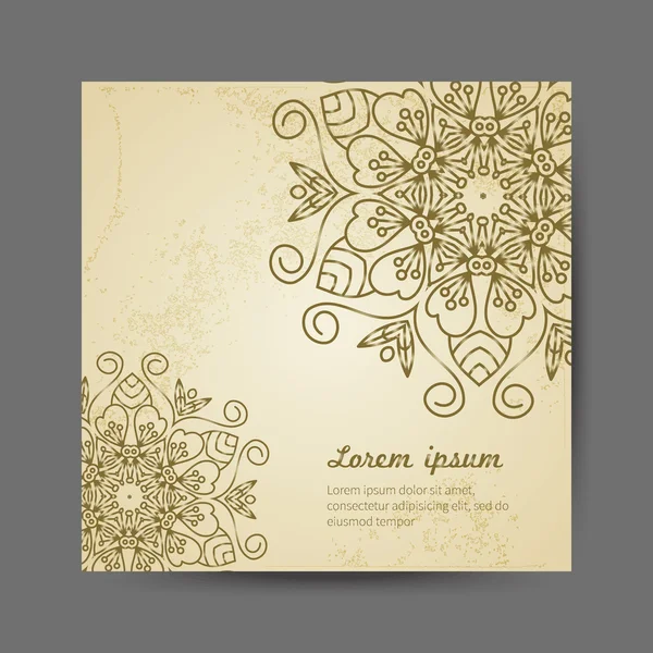 mandala kartıyla vektör