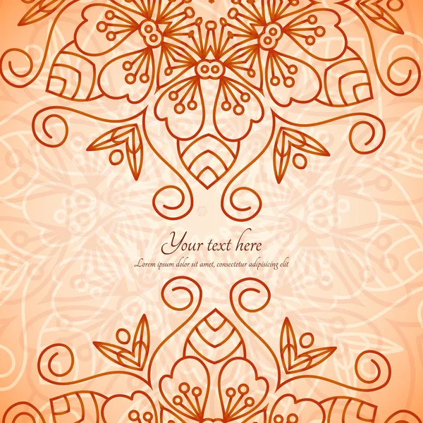 Mandala vector invitation — Stock Vector