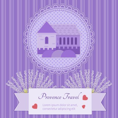 Vektör kartpostal Provence