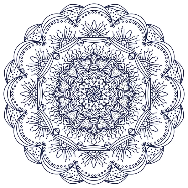 Mandala vector ornamento — Vector de stock