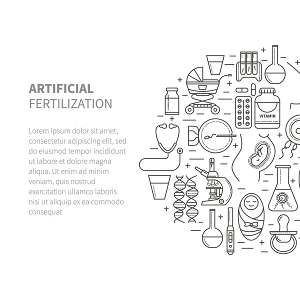 Desenho de brochura obstetrícia —  Vetores de Stock