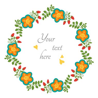 Yaz çerçeve çiçek