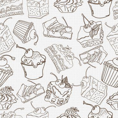 cupcakes seamless modeli