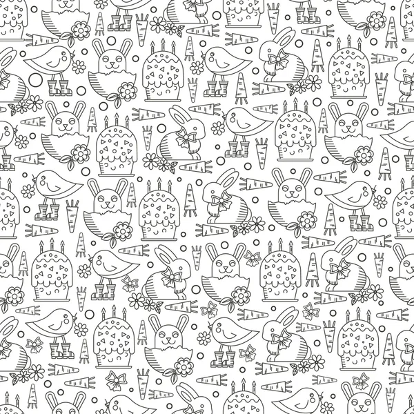 Happy Easter seamless pattern — Stock Vector