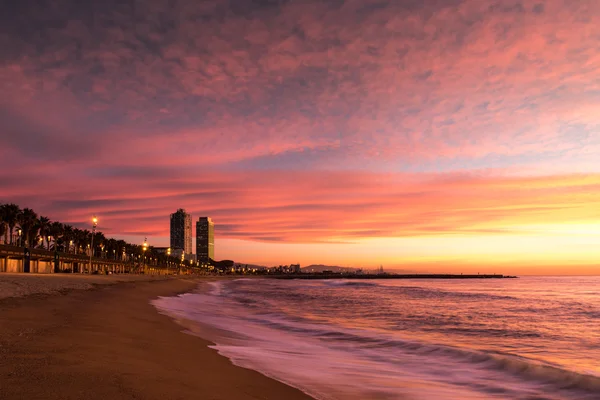 Barcelona'da Barceloneta beach