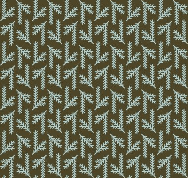 Kusursuz vektör şablonunu ateşle. Kozalaklı dallar, tekstil, ambalaj veya duvar kağıdı baskısı. Spruce motivasyonu.