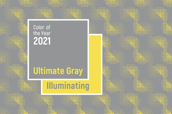 Ultimate Gray Illuminating Цвета 2021 Года Pantone 5104 0647 Модный Стоковый вектор