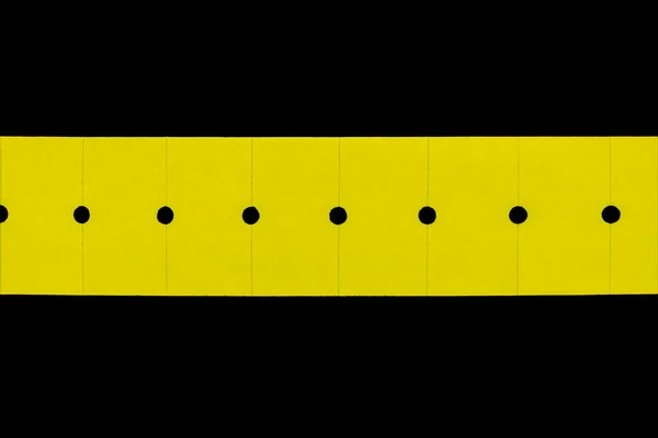 Pasek Żółte Naklejki Cena Miejsca Kopiowania Izolowane Czarnym Tle — Zdjęcie stockowe