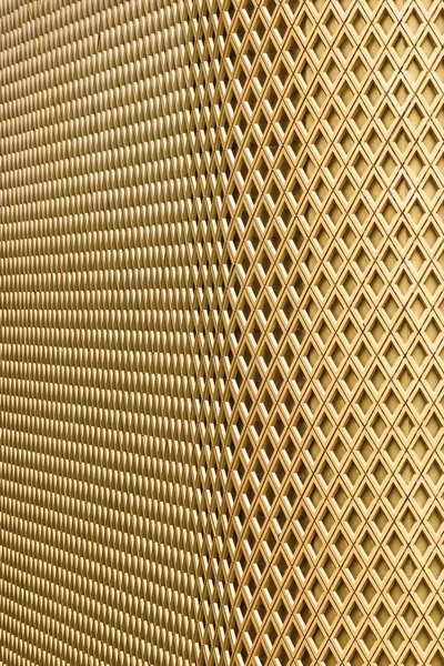 Abstrakter Hintergrund Der Metallischen Raute Goldene Form Elemente Wand — Stockfoto