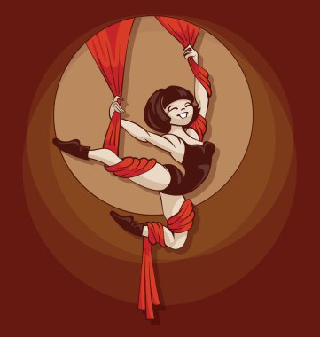 Pin-up ipek ip cute karikatür sanatçısı