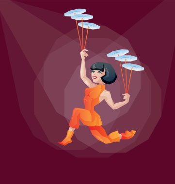 Pin-up plaka hokkabaz spiner iplik