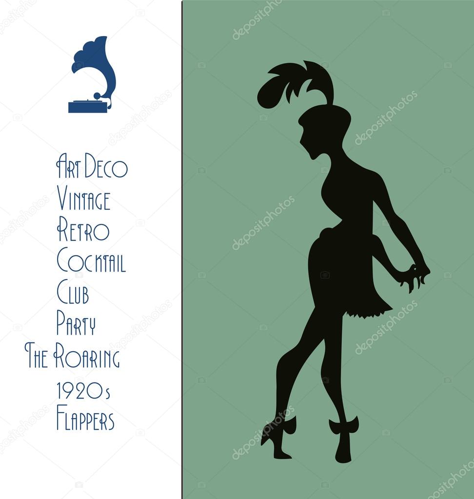 The roaring flappers girl design