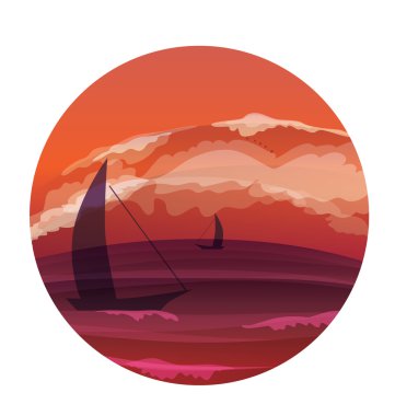 Tropic okyanus Adası peyzaj