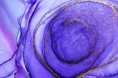 Alkol mürekkebi soyut desen, orijinal resmin bir parçası.