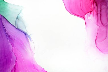 Soyut alkol mürekkep dokusu, makro fotoğraf