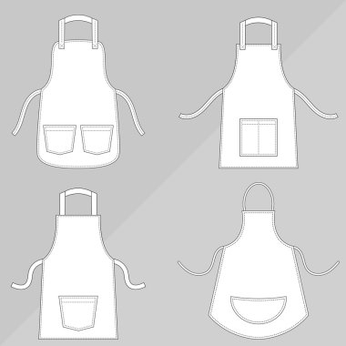 Aprons with outsets and pockets clipart