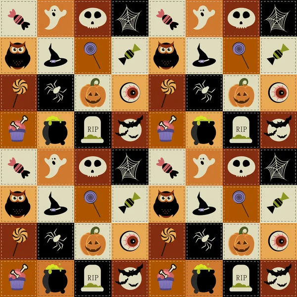 Fondo con elementos de Halloween — Vector de stock