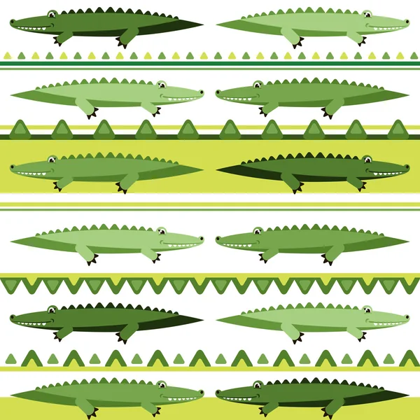 Фон с крокодилами — стоковый вектор