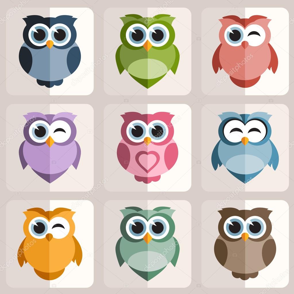 Owls stickers