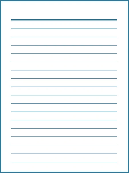 Mavi çizgili defter kağıt