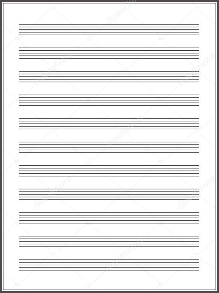 a note paper for musical notes