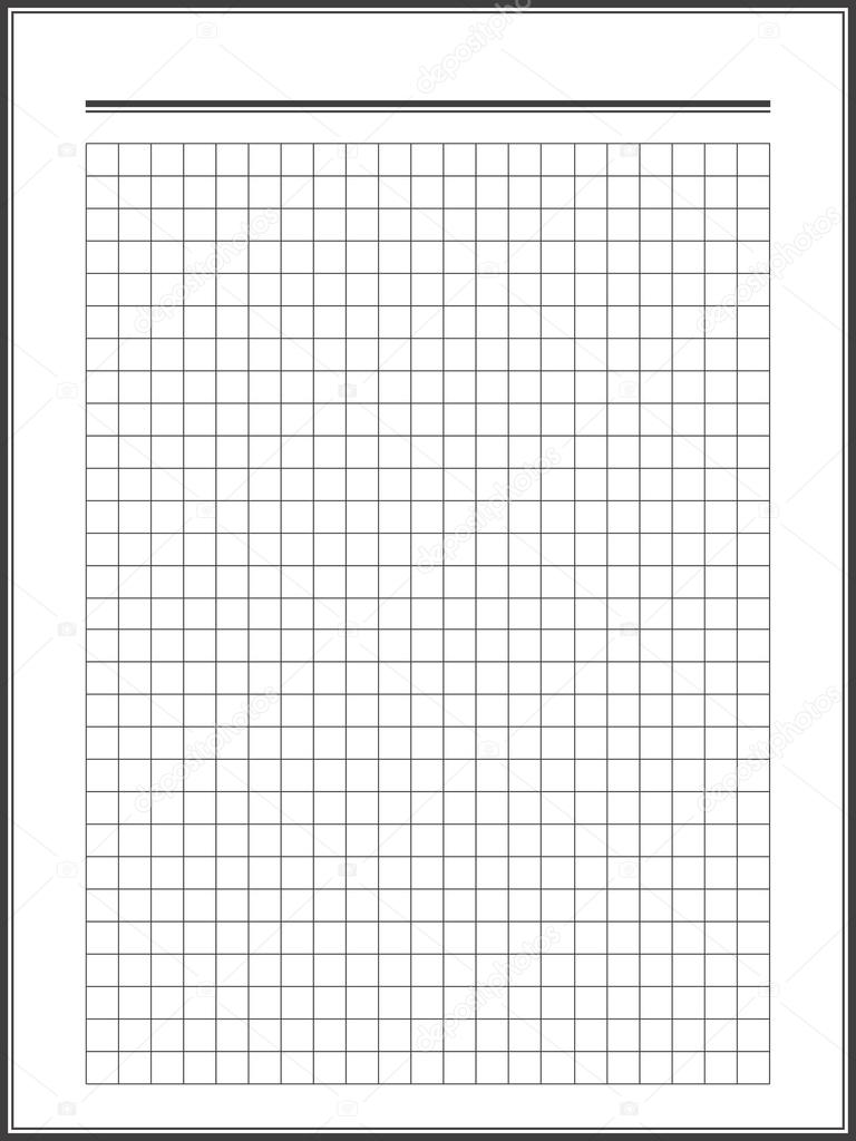 Notebook squared paper sheet Stock Vector by ©Ann_Precious 73478571