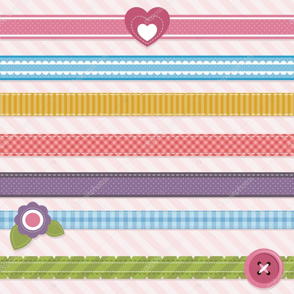 Collection of cute ribbons